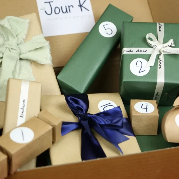 paquets dans le calendrier de l'Après noël femme