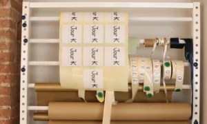 rubans et étiquettes jour K