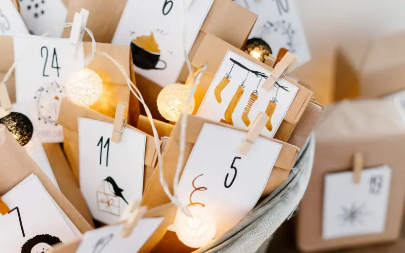 produits de beauté calendrier après 