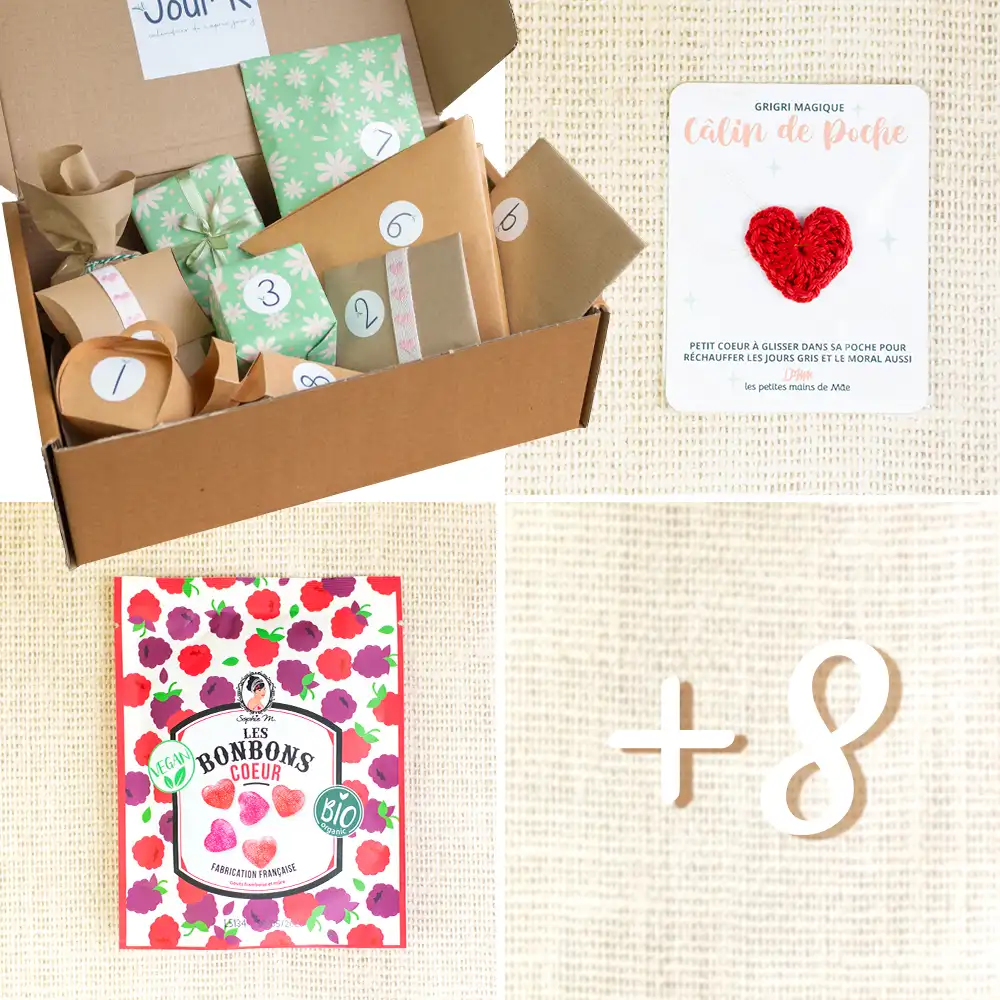 calendrier de l'après édition grand-mère de Jour K, box cadeau originale