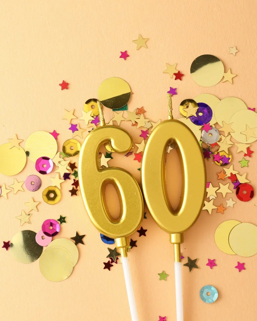 bougie anniversaire 60 ans