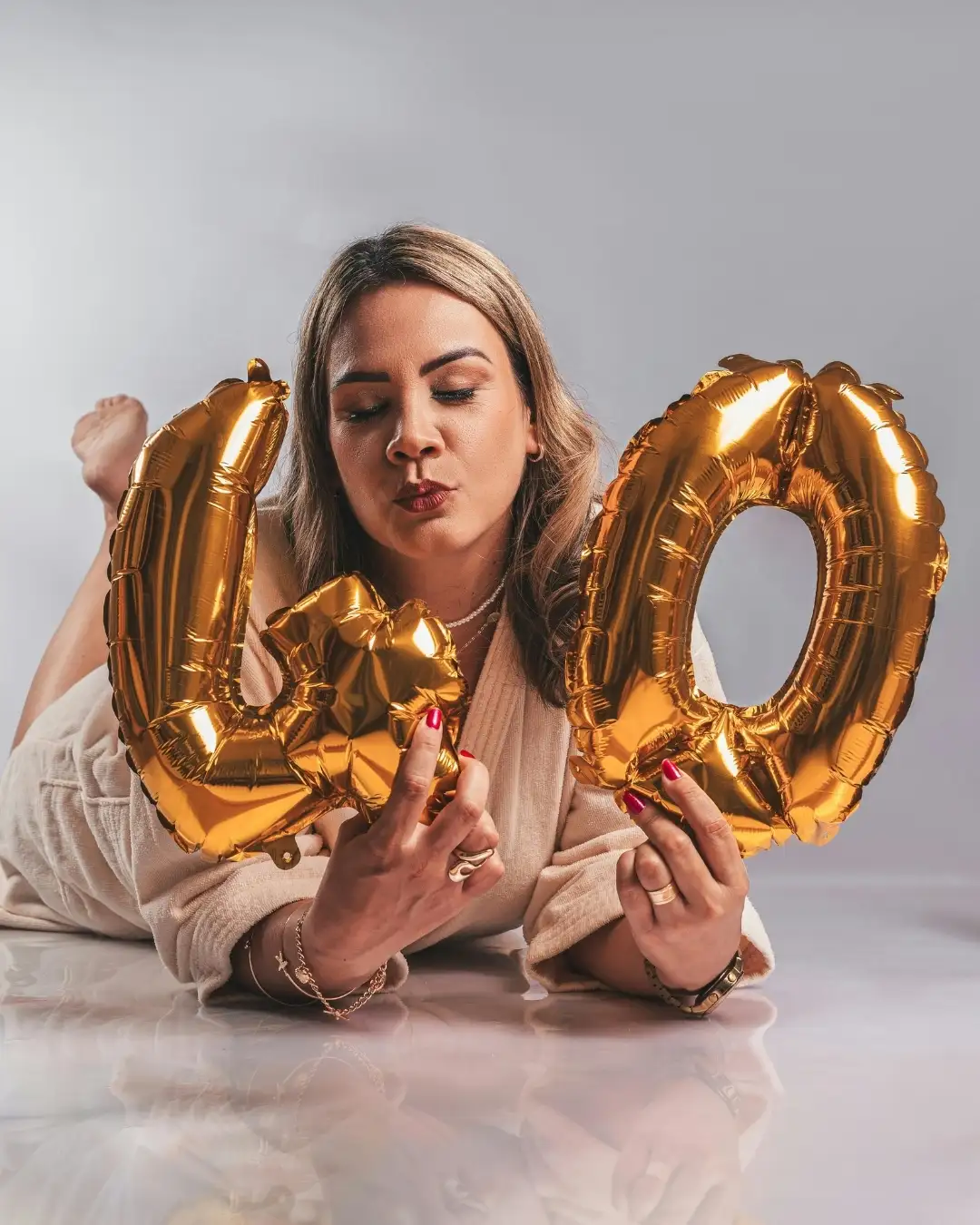 femme fêtant ses 40 ans