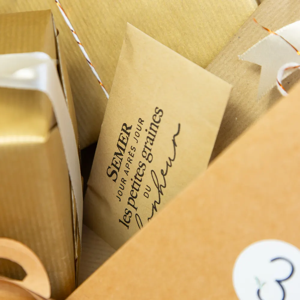 graines à semer cadeau symbolique box anniversaire de mariage jour K