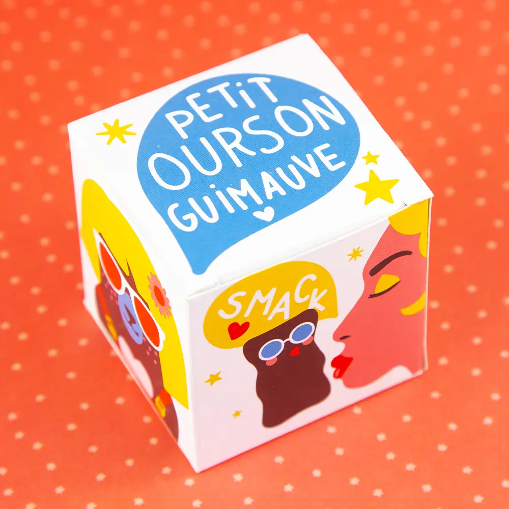 oursons guimauve en cadeau dans le coffret couple calendrier de l'Après (Jour K)