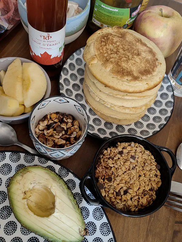 repas surprise préparé par mes filles pour la fête des mères